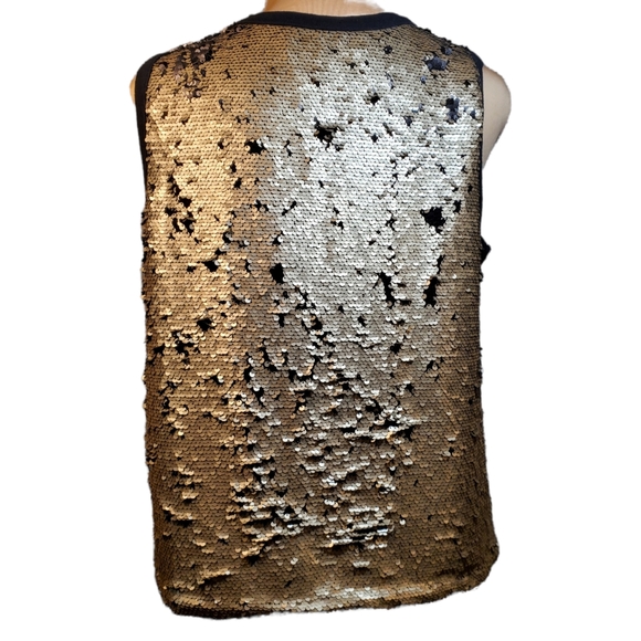 Gap gold sequined heavy tank size m - Picture 2 of 11